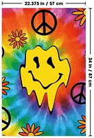 Groovy Melting Smile Face Wall Poster, 22.375" x 34"