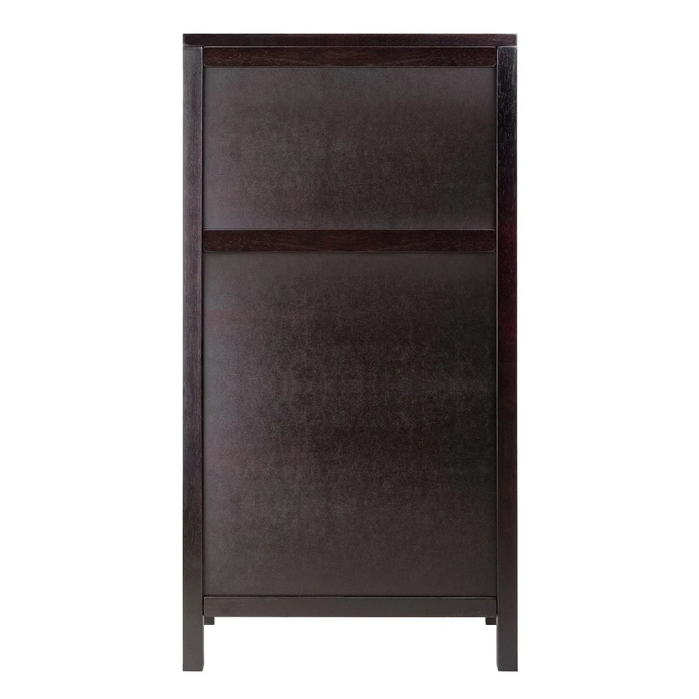 92729- Ancona Modular Wine Cabinet with Glass Rack & 20-Bottle