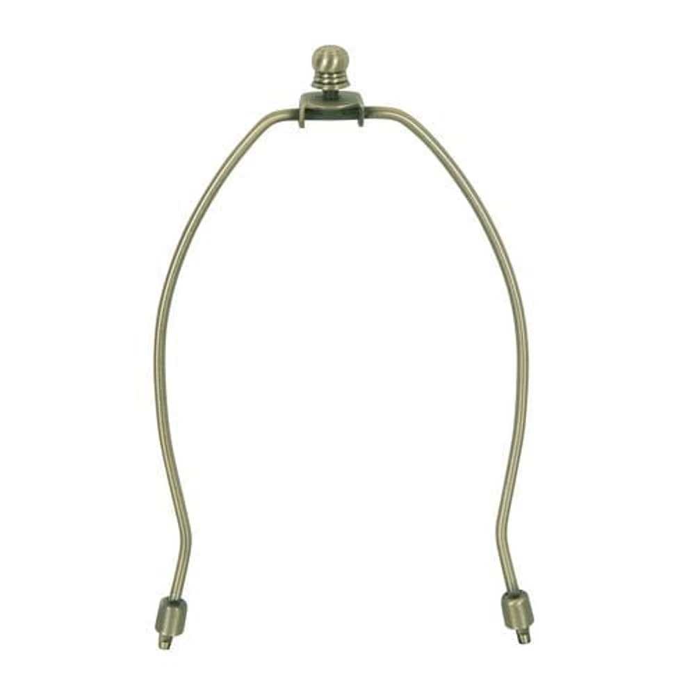 Lyre et faiteau en laiton de 8 po