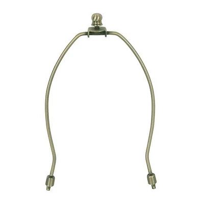 Lyre et faiteau en laiton de 8 po