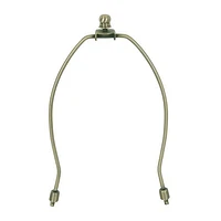 Lyre et faiteau en laiton de 8 po