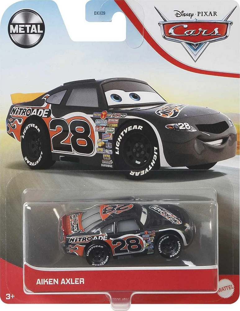 Véhicule à l'échelle 1:55 Alan "Aiken" Axler du film Cars  3  de  Disney•Pixar