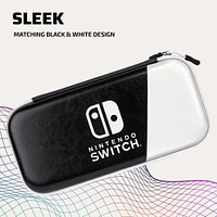 PDP Gaming Slim Deluxe Travel Case: Black & White, Switch Dlx Case Black/White