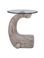 Table d'appoint Baleine William, Bois Flotté