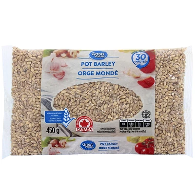 Great Value Pot Barley, 450 g