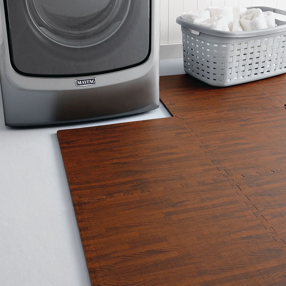 Mainstays Interlocking Foam Mat, Wood interlocking foam mat