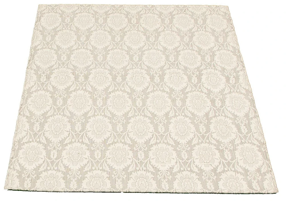 ECARPETGALLERY 3'10" x 6'0" Floral Collage Handmade Area Rug for Living Room, Dining Room and Bedroom in Ivory