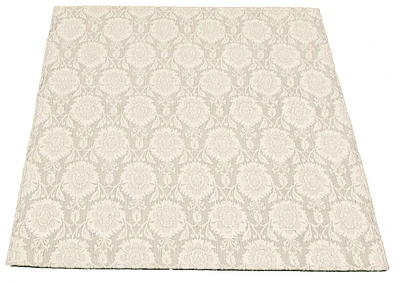 ECARPETGALLERY 3'10" x 6'0" Floral Collage Handmade Area Rug for Living Room, Dining Room and Bedroom in Ivory