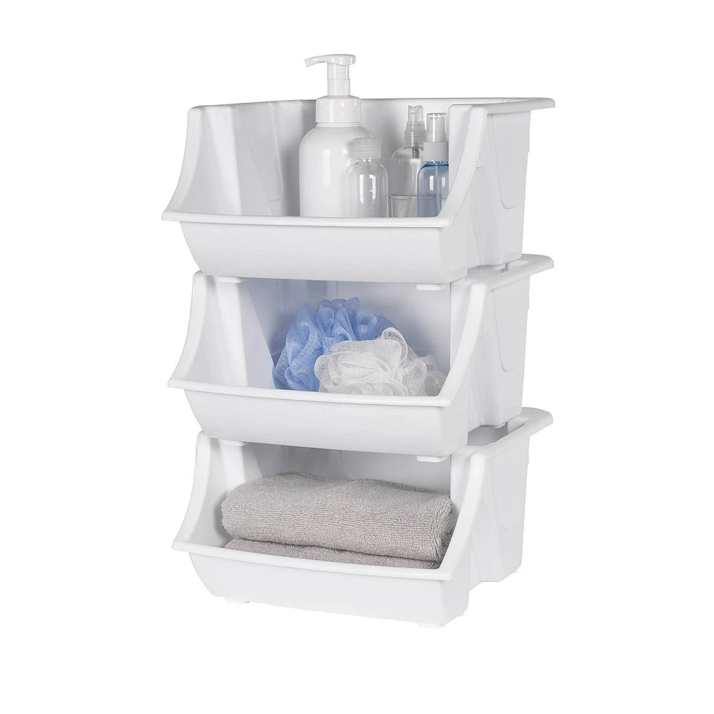 Bacs empilable Mainstays - paquet de 2