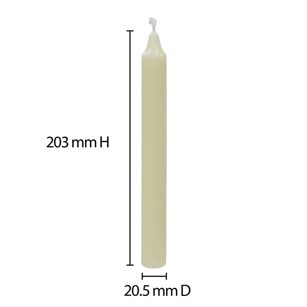 Mainstays 8" Bougies droites, non parfumé Paquet de 20