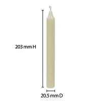 Mainstays 8" Bougies droites, non parfumé Paquet de 20