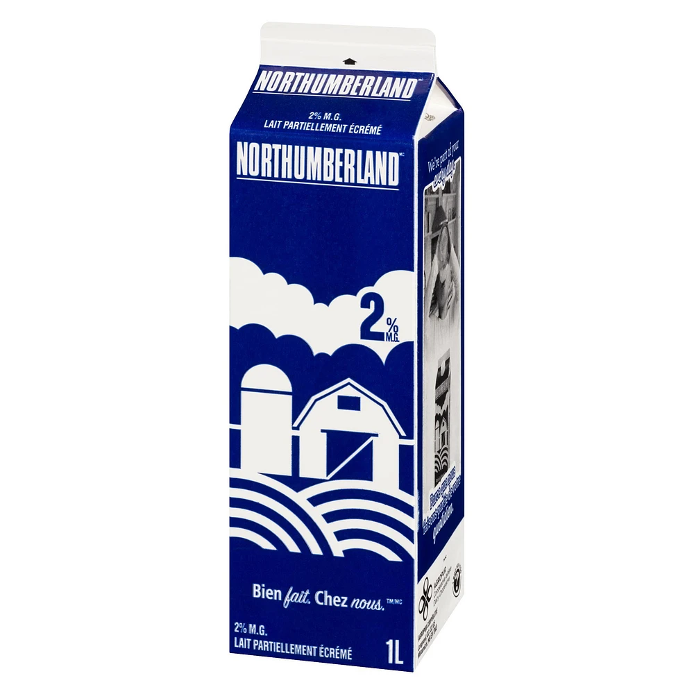 Northumberland Partly Skimmed 2% Milk, 1 L