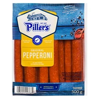 Piller's Original Gluten Free Pepperoni Meat Snacks, 500 g