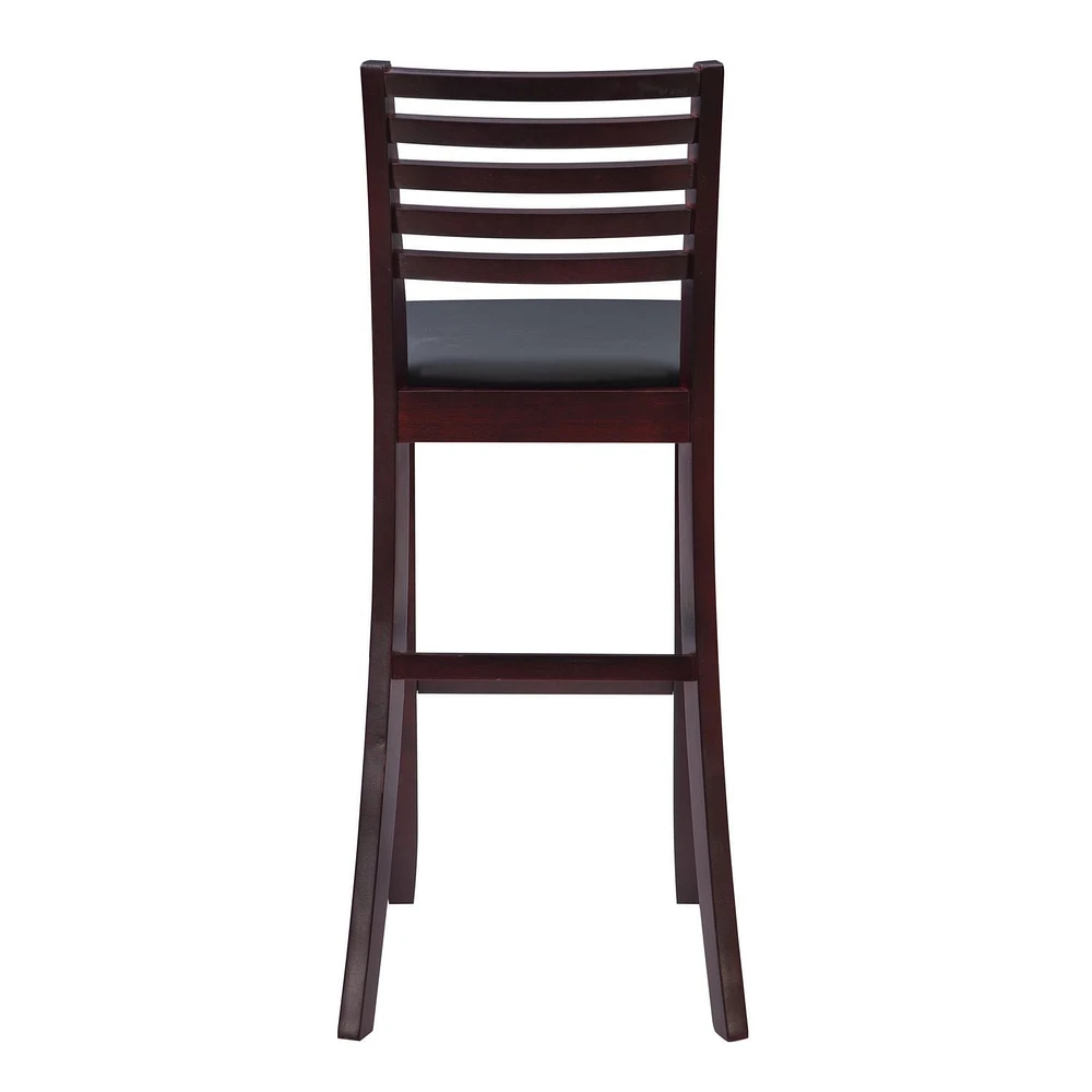 Tabouret de bar à dossier style échelle Moore