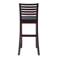 Tabouret de bar à dossier style échelle Moore