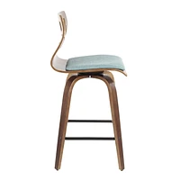 Tabouret de comptoir de comptoir moderne milieu-du-siècle Folia, de LumiSource