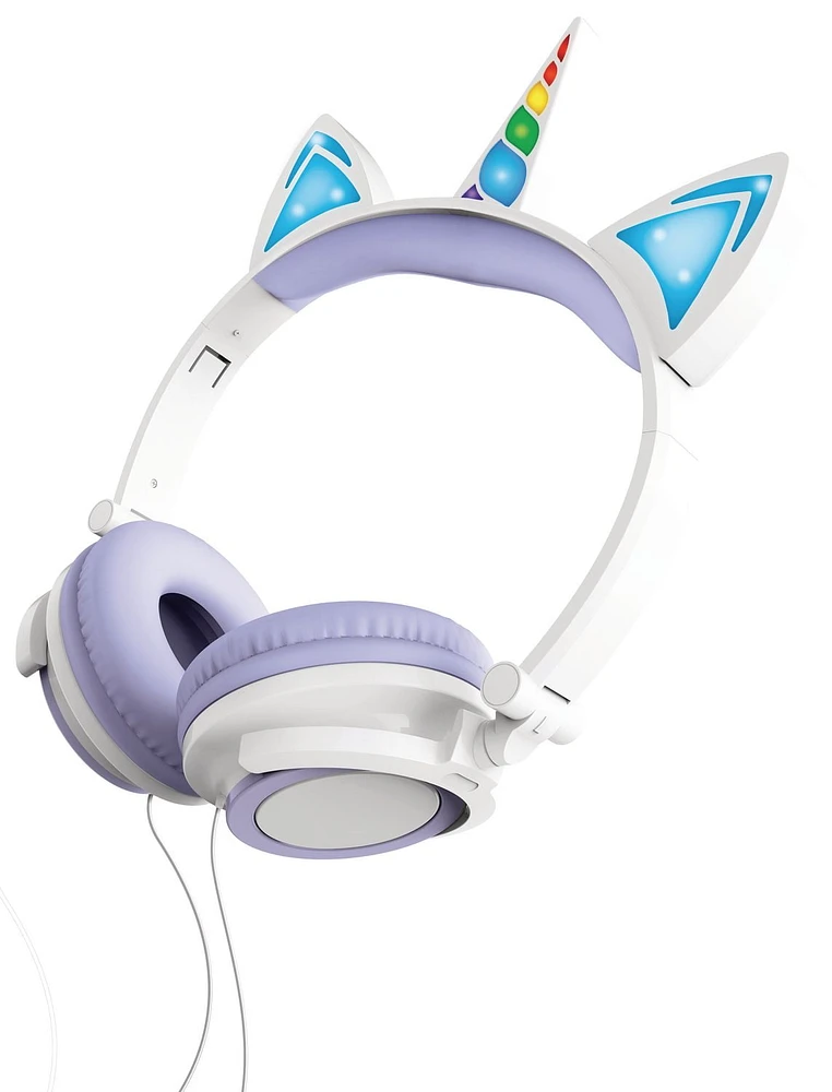 Art+ Sound Unicorn Wired Headphones with LED Lights