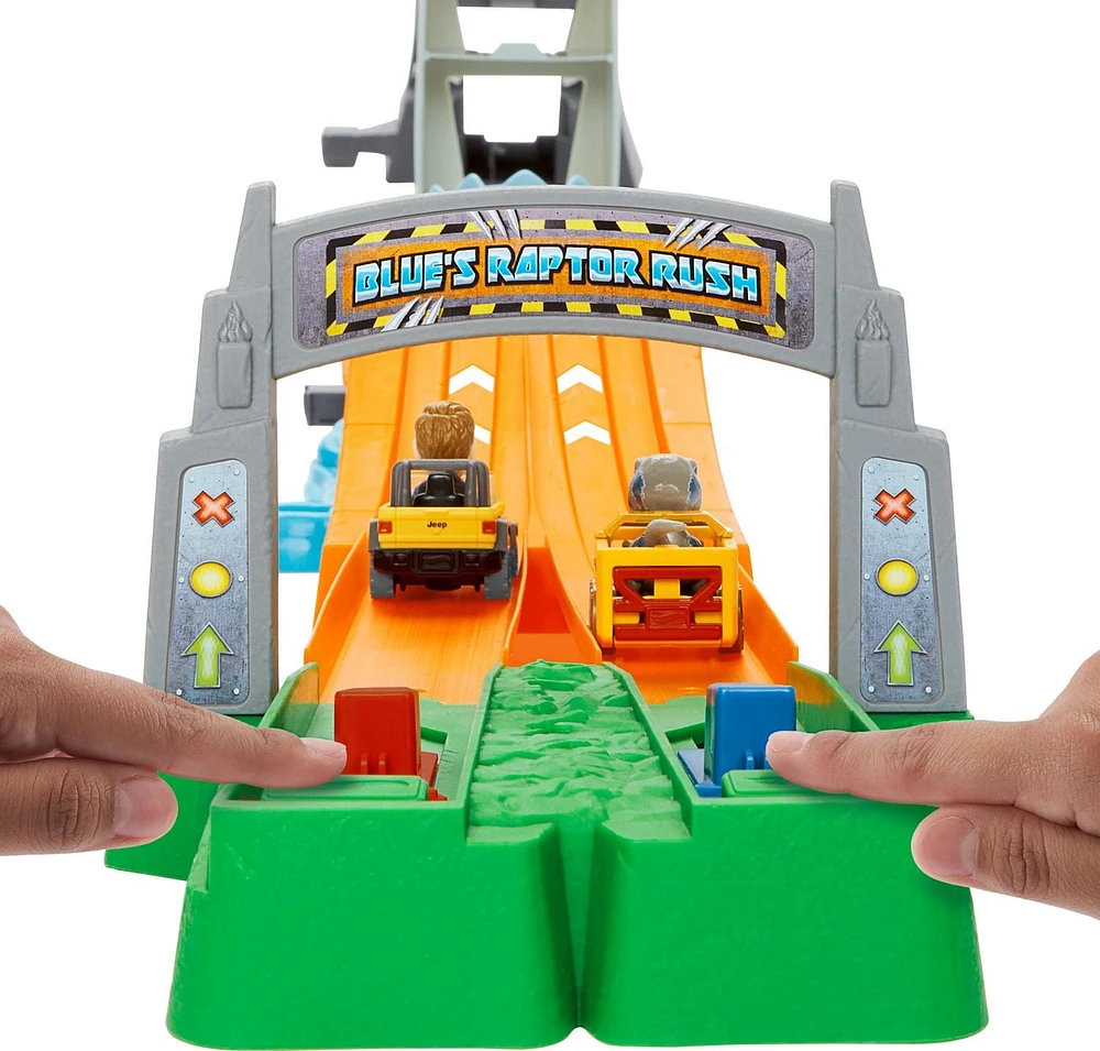 Hot Wheels RacerVerse Jurassic World La Course de Blue le Raptor