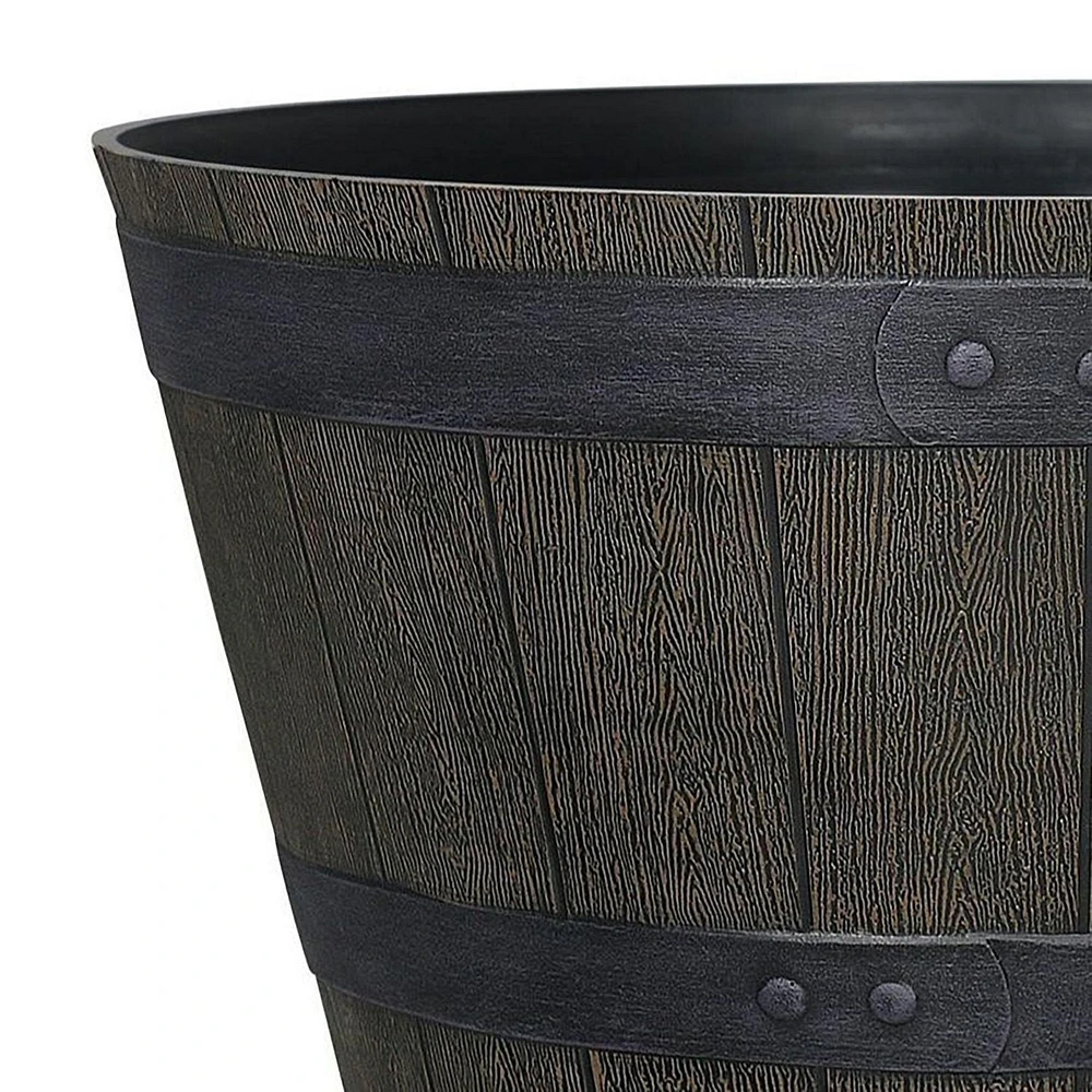Whiskey Barrel Planter, Decorative Planter