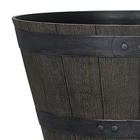 Whiskey Barrel Planter, Decorative Planter