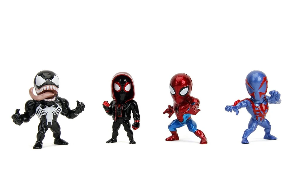 Jada Toys 2.5" Metal Fig Paquet De 4 - Spiderman