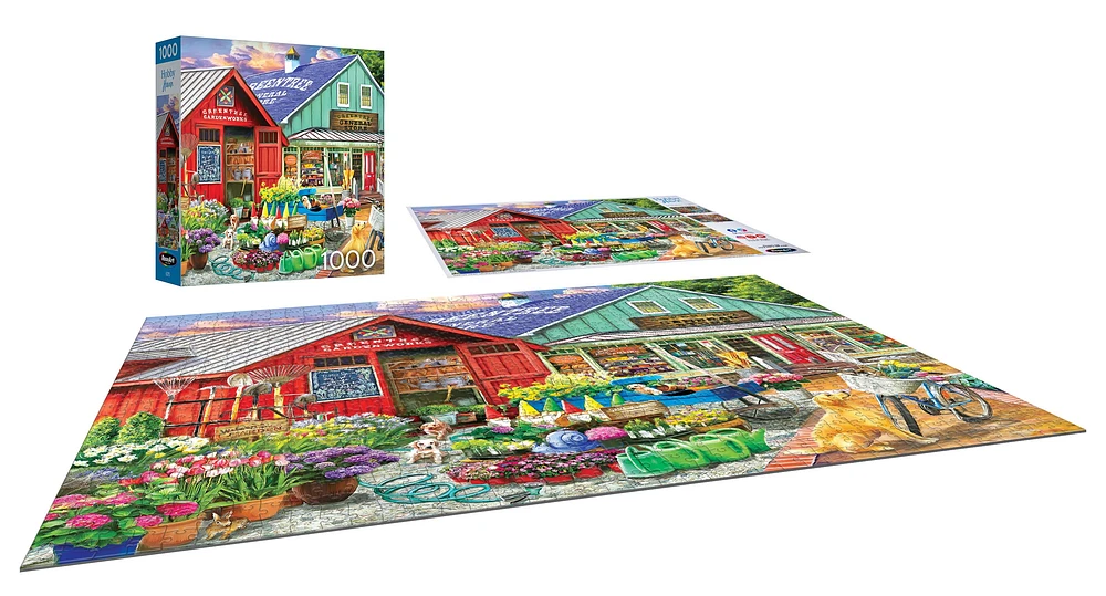 RoseArt - Lieux favoris 1000 pièces - Greentree Garden Centre - Puzzle à emboîter pour adultes