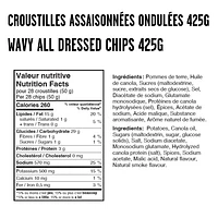 Yum Yum All Dressed wavy chips 425g, Yum Yum All Dressed wavy chips 425g