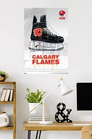 NHL Calgary Flames - Drip Skate 21 Wall Poster, 22.375" x 34"