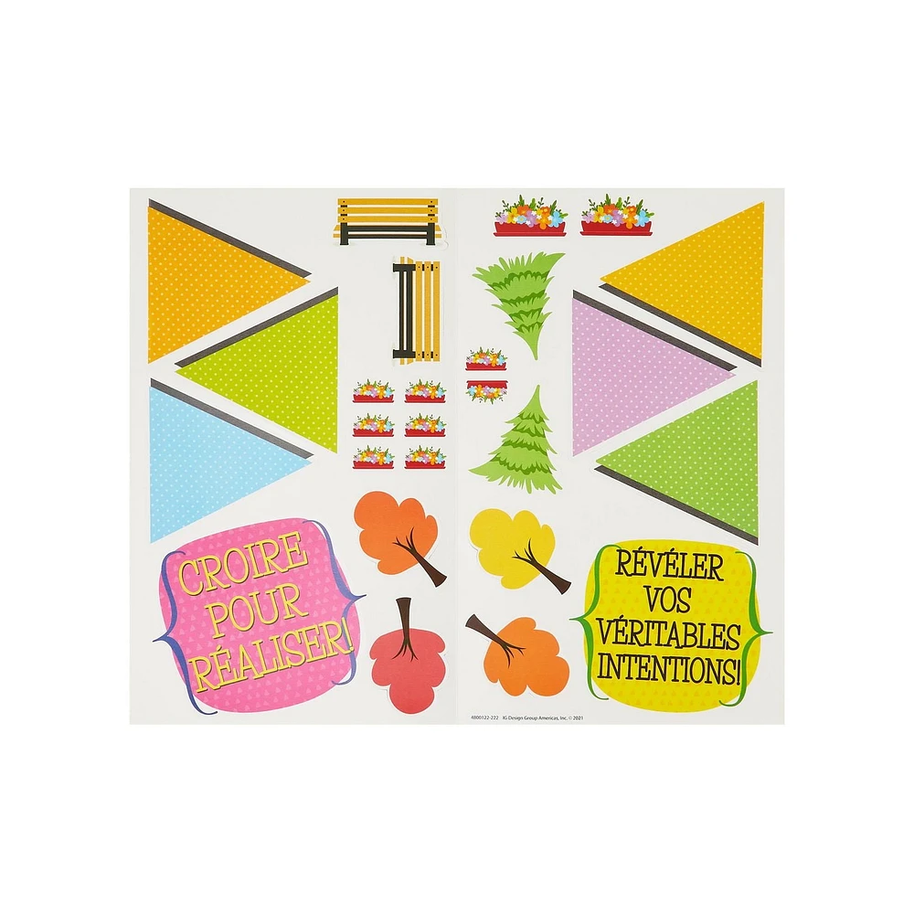 Ensemble de Babillard de Motivation Pen + Gear, Décor de salle de classe Ensemble de Tableau d'Affichage