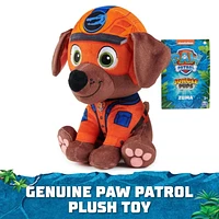 PAW Patrol Jungle Pups, Peluche Zuma de 20,3 cm, animal en peluche pour les garçons et les filles à partir de 3 ans