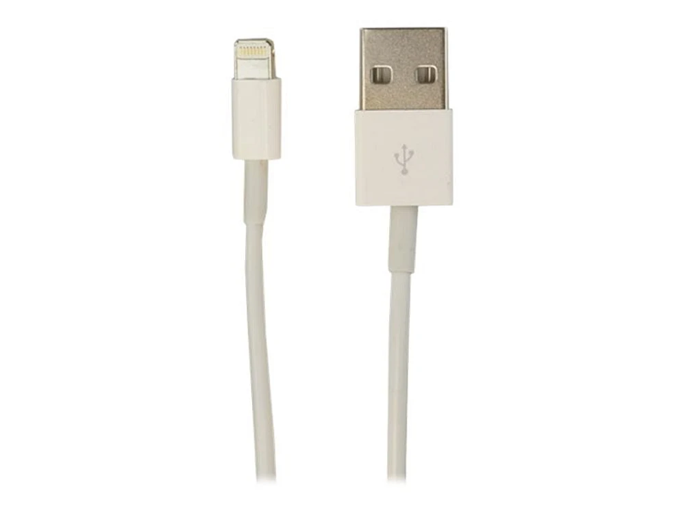 VisionTek 1m (3.28 ft.) Lightning to USB Charge & Sync Cable - White