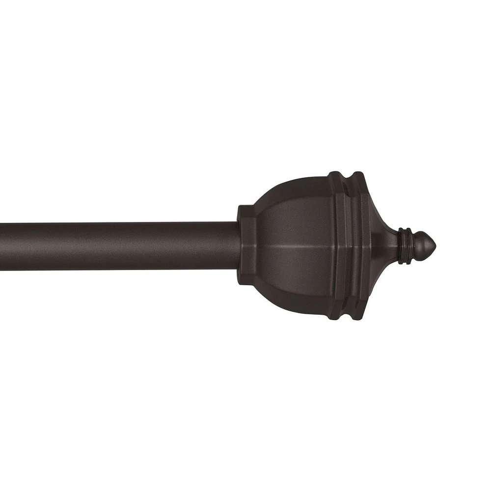 Home Trends Germaine Window Curtain Rod, 5/8" Diameter, 28-48" Length, Oil Rubbed Bronze