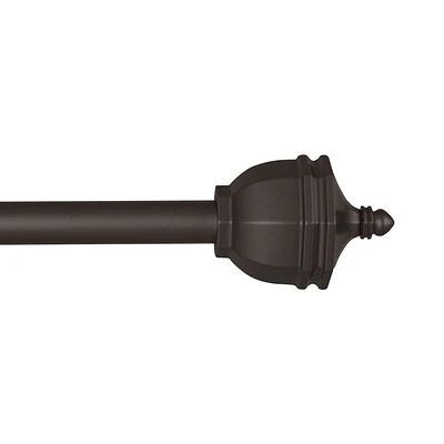 Home Trends Germaine Window Curtain Rod, 5/8" Diameter, 28-48" Length, Oil Rubbed Bronze