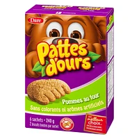 Bear Paws Baked Apple Cookies, Dare, 240 g