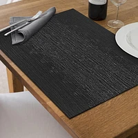 IH Casa Decor Vinyl Placemat Diamond Band Black - Set of 12
