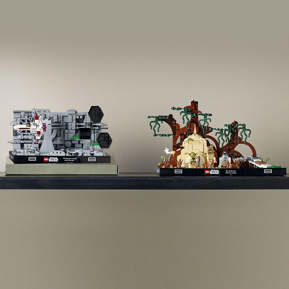 LEGO Star Wars Diorama de l’entraînement Jedi sur Dagobah 75330 ; Ensemble de construction (1000 pièces)