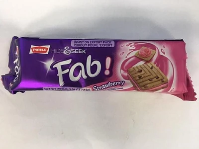 HIDE & SEEK FAB STRAWBERRY BISCUITS, STRAWBERRY FLAVOURED BISCUITS