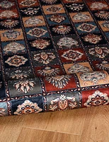 Tapis Emerald Barton noir & crème de 6 pi 7 po x 9 pi 7 po