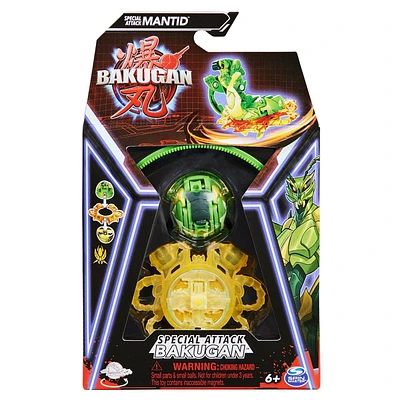 Bakugan, Special Attack Mantid, figurine articulée personnalisable rotative et cartes à collectionner, jouets pour garçons et filles à partir de 6 ans