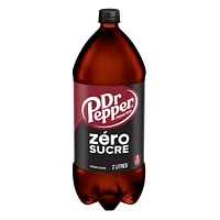 Dr Pepper Zero Sugar Soda 2 L, Bouteillie 2 L