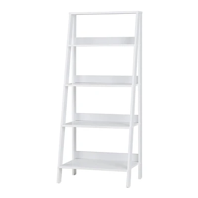 Manor Park 4 Shelf Simple Modern Wood Ladder Bookcase