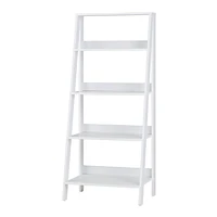 Manor Park 4 Shelf Simple Modern Wood Ladder Bookcase