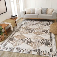 Rug Branch Cadence Abstract Indoor Area Rug, Cream Brown, Modern - Living Room, Bedroom, Dining Room, and Kitchen<br>