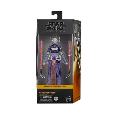 Star Wars The Black Series, figurine articulée Asajj Ventress à collectionner, 15 cm, Star Wars : The Clone Wars, pour enfants, dès 4 ans