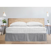 Safdie & Co. Jupe De Lit Microfibre Tissé Q Gris