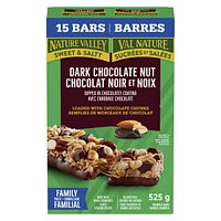 Nature Valley Granola Bars, Sweet and Salty Nut, Dark Chocolate, 15 ct, 525 g