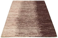 ECARPETGALLERY 5'0" x 8'0" Contemporary Collage Handmade Area Rug for Living Room, Dining Room and Bedroom in Red