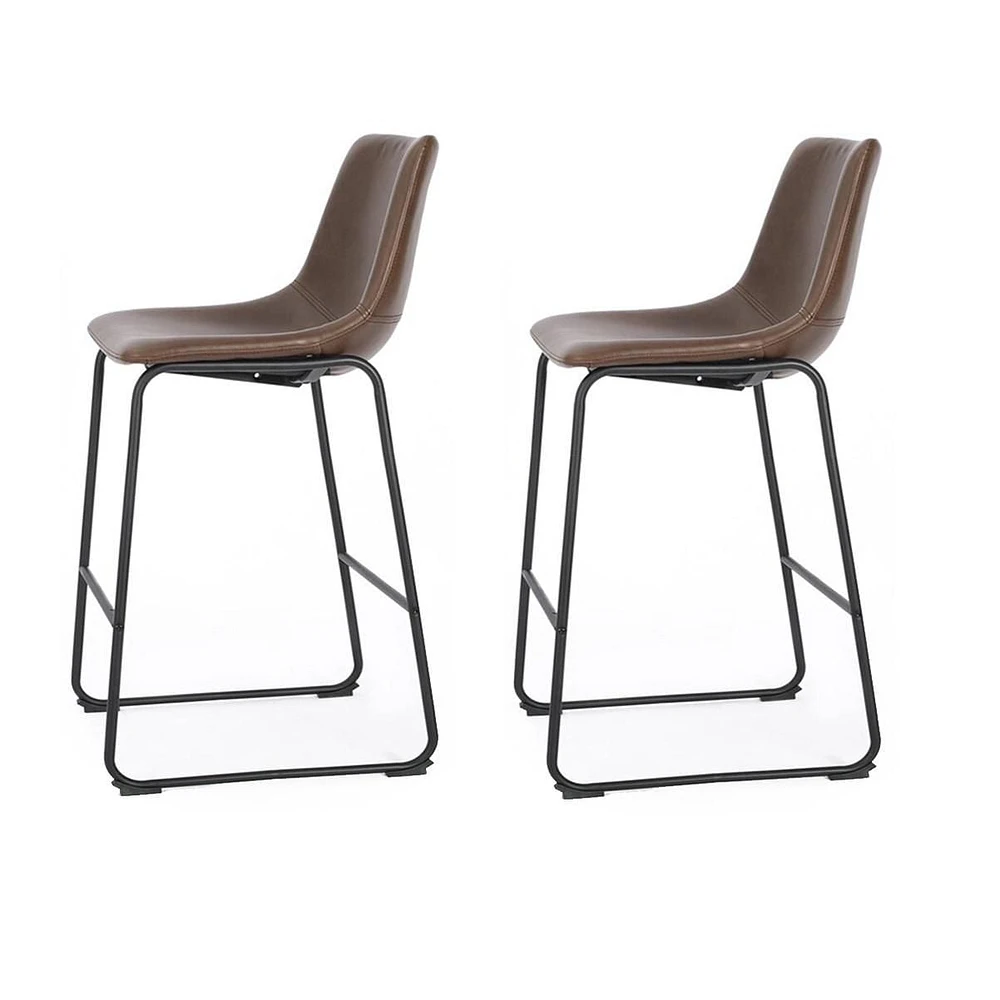 Heavenly Collection Brown Counter Stool