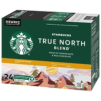 STARBUCKS® True North Blend® Blonde® Roast Ground Coffee K-Cup® Pods 24 ct Box, 24 EA