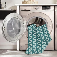Tapis d'extérieur lavable Doral aqua & vert 5 pi x7 pi